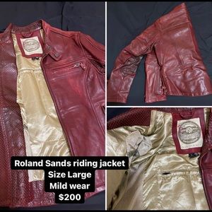 Roland Sands genuine leather riding jacket